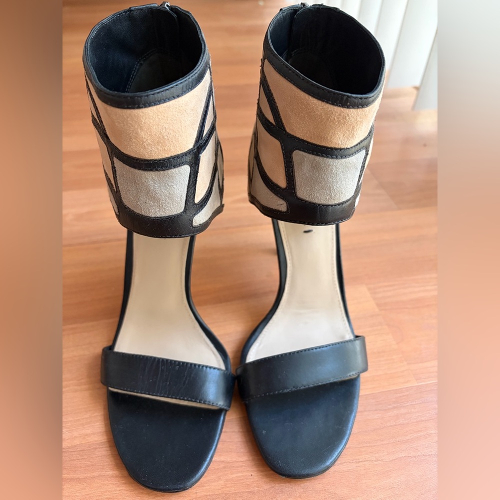 Via Spiga patchwork cuffed high heel sandal Size 9 - Picture 3 of 8